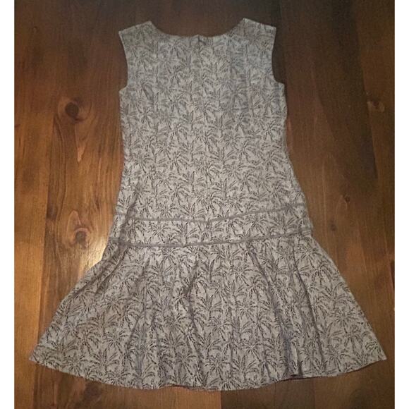 J. Crew Sleeveless Blue Botanical Print Fit Flare Dress Women's Lined Size 2 - Picture 6 of 8